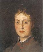 Leibl, Wilhelm Portrait of Lina Kirchdorffer oil painting artist